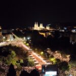 Transmisión en directo con imagen aérea La MODA Mañana voy a Burgos en Sampedros 2025